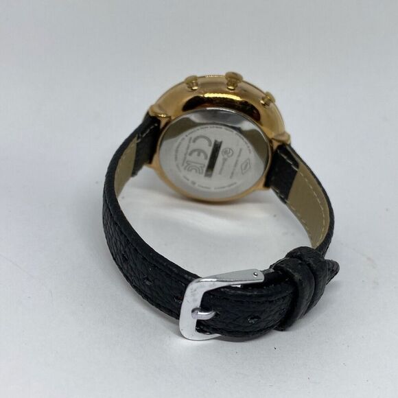 Fossil FTW5021 Women's Black Leather Analog Silver Dial Quartz Wrist Watch WO583 - Picture 10 of 12